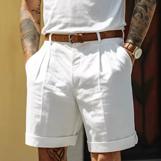 THE VALENCIA LINEN SHORTS