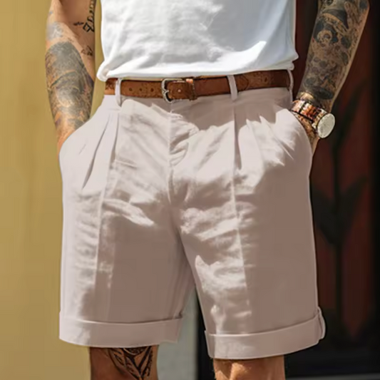 THE VALENCIA LINEN SHORTS
